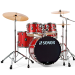Sonor AQX Studio Drum Set Red Sparkle