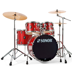 Sonor AQX Studio Drum Set Red Sparkle