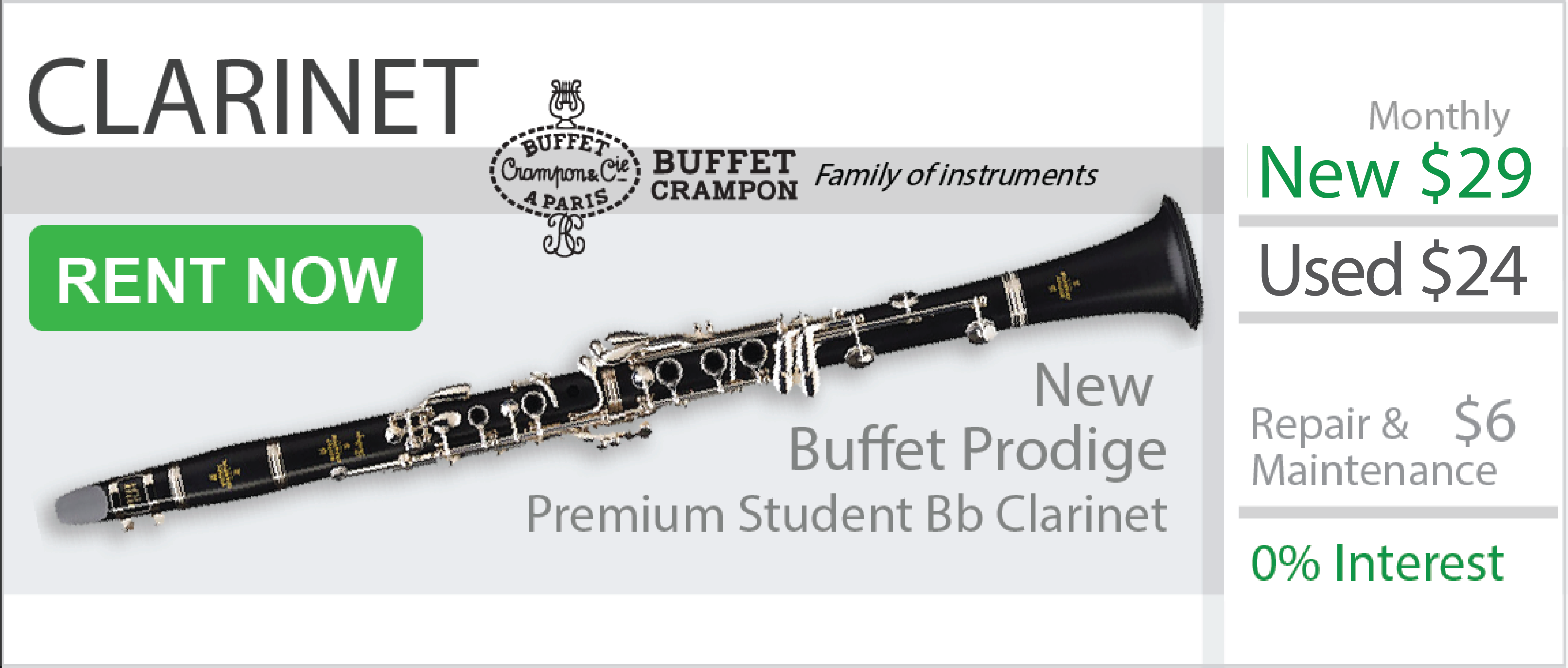 Clarinet Rent to own