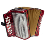 Hohner Corona II G C F Red