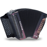 Hohner Corona C-11 Accordian CGF Red To Gold