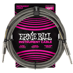 Inst Cable Ernie Ball Braid 10ft Silver Fox