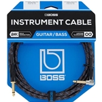 Boss 15' 1/4" Right Angle-Straight Instrument Cable