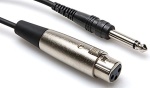 Cable Mic 10ft XLR Fem - 1/4 Male
