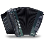 Hohner Corona C-11 Accordian CGF Green to Gold