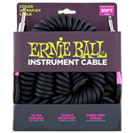 Ernie Ball Coiled Instrument Cable 30ft Black