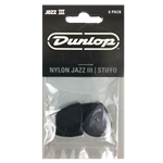 Picks Dunlop Jazz III Stiffo Black 6pk