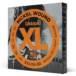 D'Addario EXL110-3D 10-46, 3 Sets
