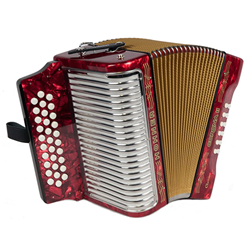 Hohner Corona II G C F Red