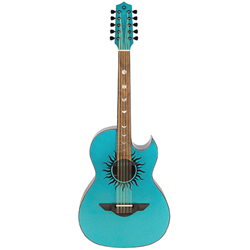 Bajo Quinto Ac/El Turquoise Sparkle W/ Hard Case