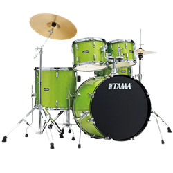 Tama Stage Star 5 Piece Drum Set Lime Green Sparkle