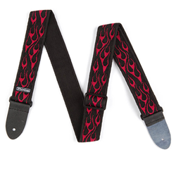 Guitar Strap Dunlop Red Flambe-Red