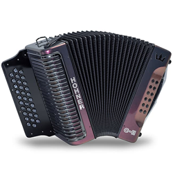 Hohner Corona C-11 Accordian CGF Red to Gold