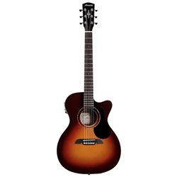 Alvarez Regent Folk/OM Acoustic Electric Shadowburst w/ Gig Bag