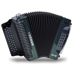 Hohner Corona C-11 Accordian CGF Green to Gold